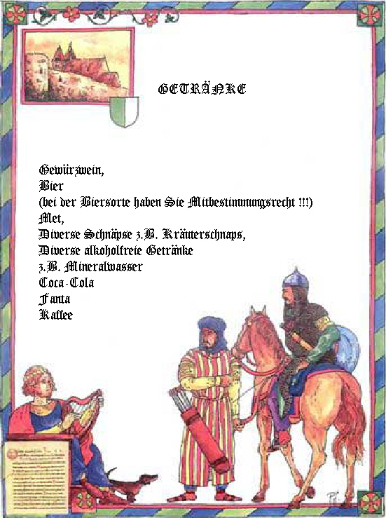 Getr�nkekarte